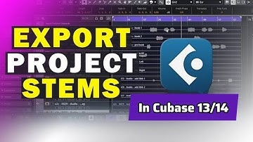 How to Export Project Stems In Cubase (Song stems export)