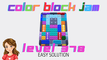 Color Block Jam Level 378 Easy Solution Walkthrough