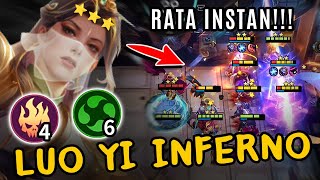 BELUM MULAI MUSUH UDAH RATA!!! LUO YI 4 INFERNO FIEND | Mobile Legends Magic Chess