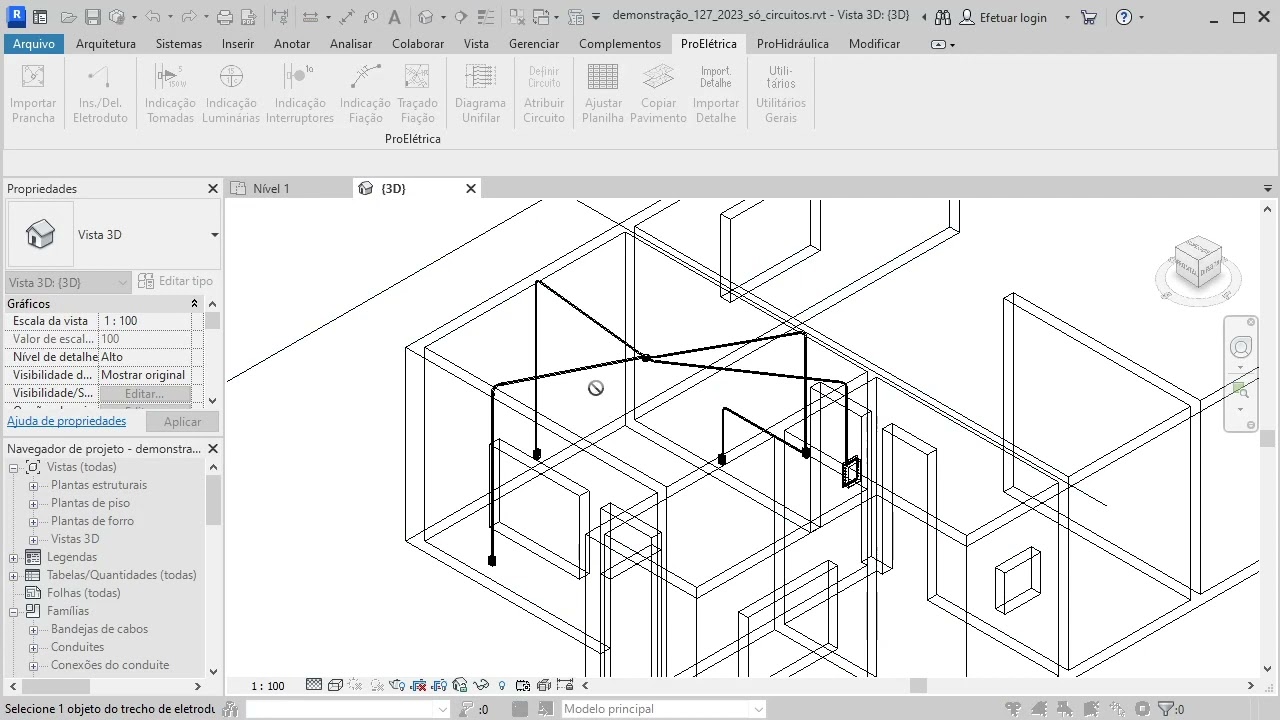 Melhorias no lançamento de eletrodutos direto no Revit