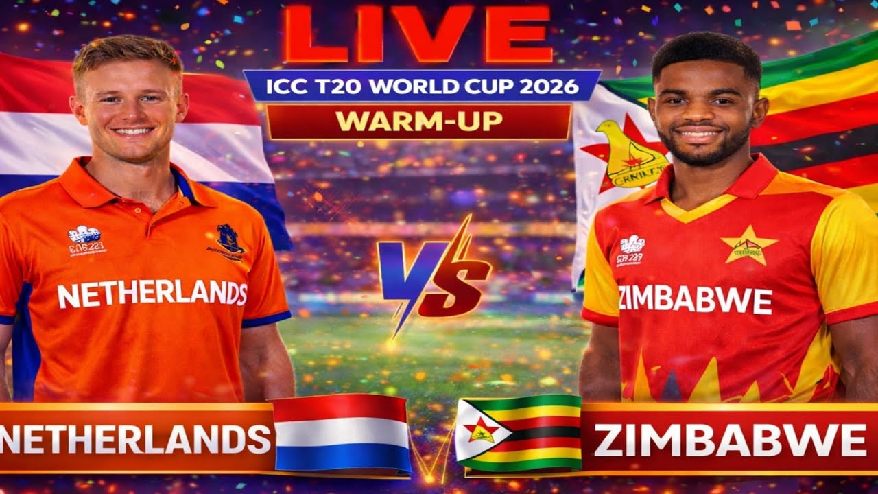 NED vs ZIM Live Match 🔴 | T20 World Cup 2026 Warm Up | Netherlands vs Zimbabwe