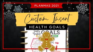 Setting My 2022 Health Goals :: DIY Custom Insert :: Classic Happy Planner