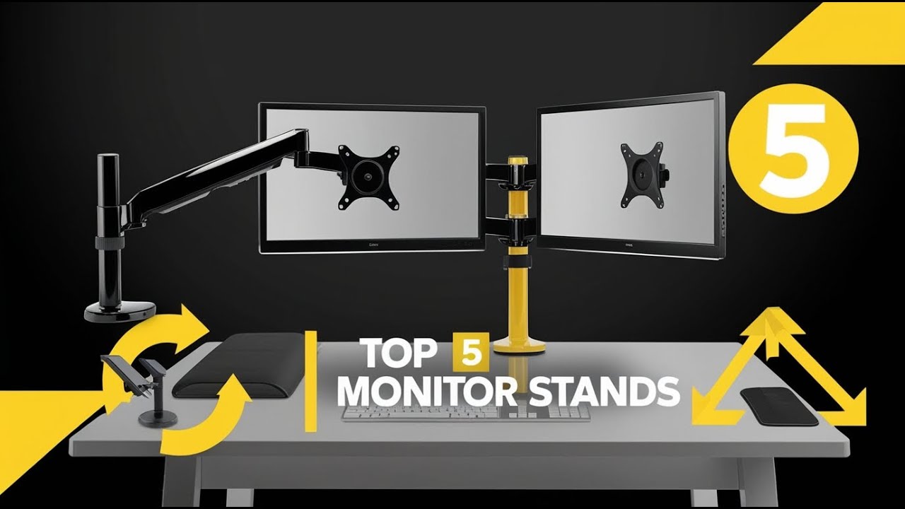 Stand Setup Top 5 Best Dual Monitor Stands 2025 | Ultimate Desk Setup Upgrade - YouTube