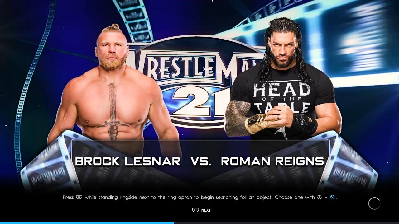 Roman Reigns vs Brock Lesnar WWE 2K22 | PS4 Slim |
