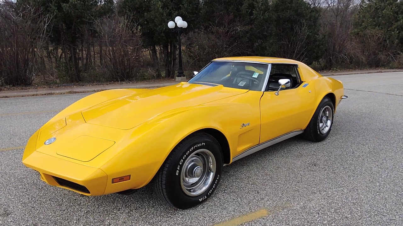 1973 chevy corvette yellow for sale at www coyoteclassics com YouTube
