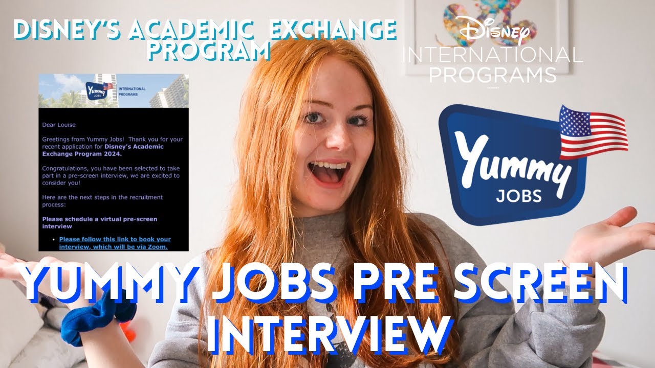 DISNEY'S ACADEMIC EXCHANGE PROGRAM | Application Process and Yummy Jobs Pre-Screen Interview 🇺🇸🐭✈️
