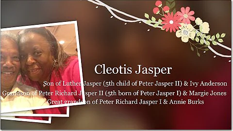 2016 Jasper Family Reunion Honoree - Cleotis Jasper