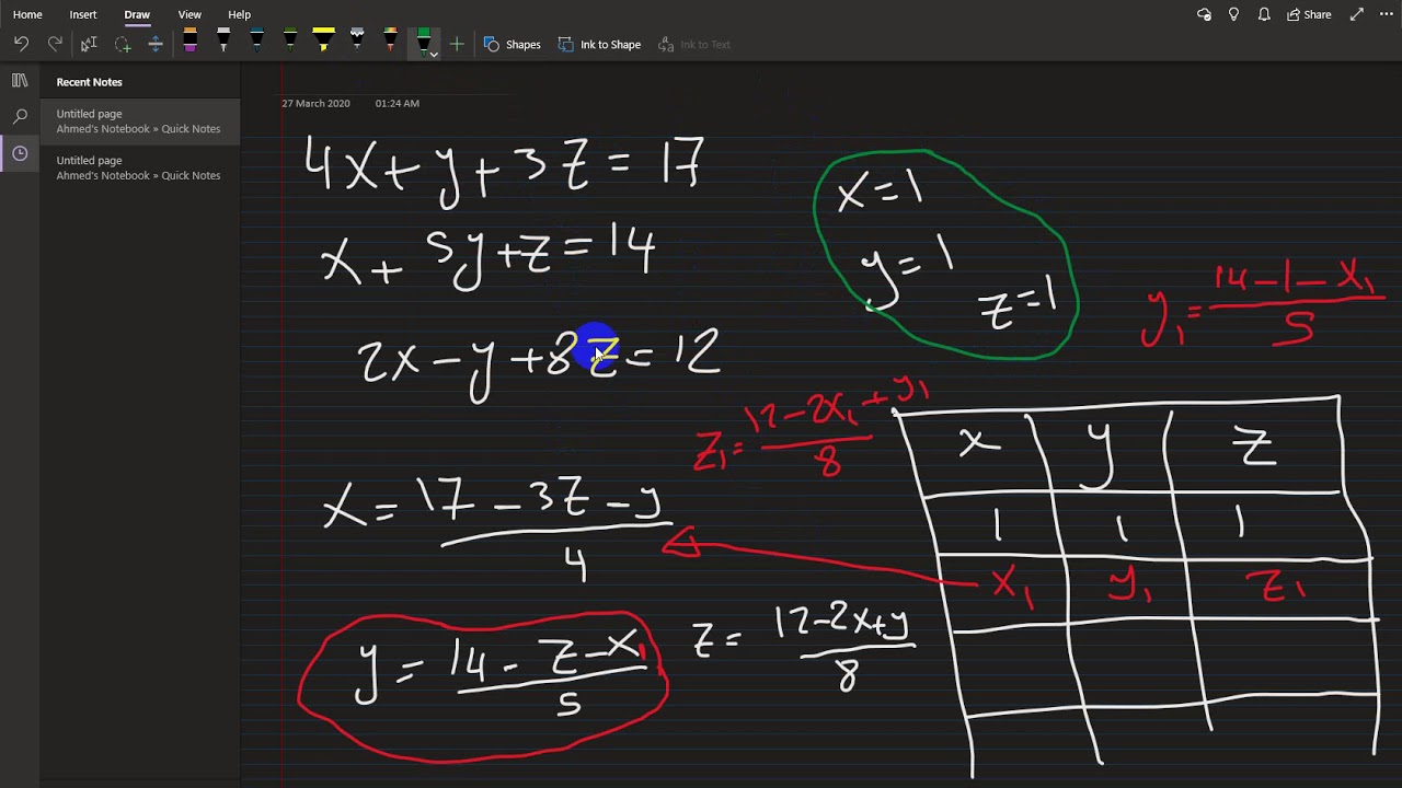 gauss seidel program in scilab