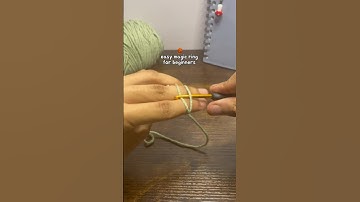 easy magic ring ✅ | crochet for absolute beginners #crochet #beginner #amigurumi
