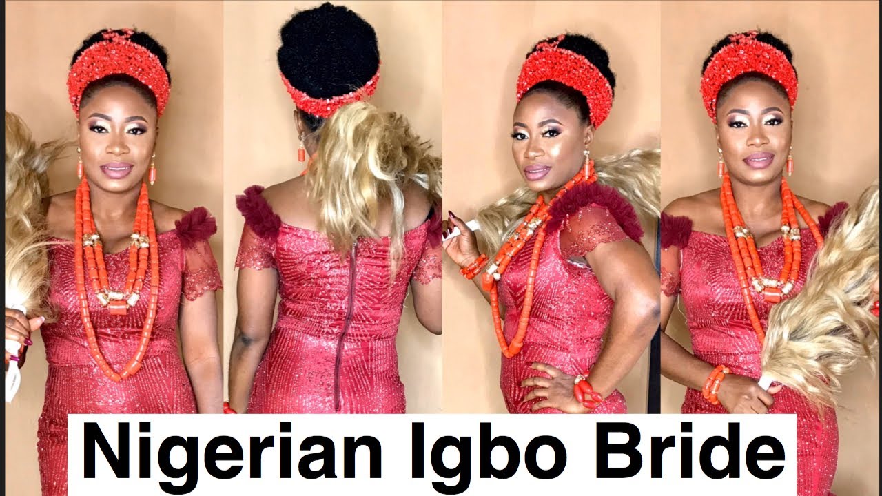 Coral Beads + Bold Red Lips = A Complete Igbo Trad Look | Bridal hair  inspiration, Traditional hairstyle, Hair pieces
