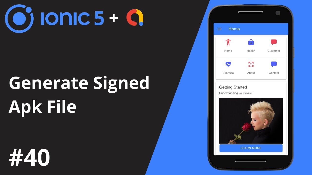 Ionic 5 Tutorial #40 - Generate Signed Apk File - YouTube