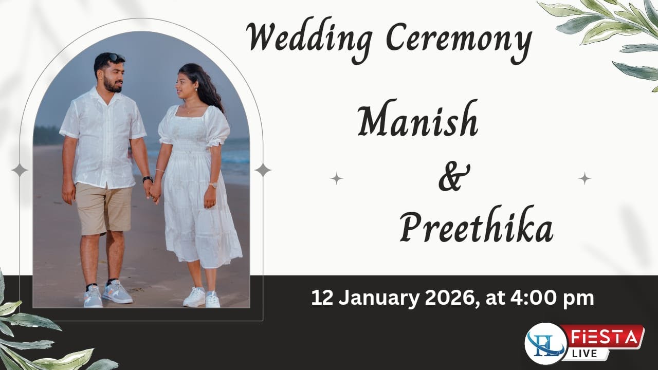 Wedding Ceremony Of MANISH & PREETHIKA | Watch LIVE
