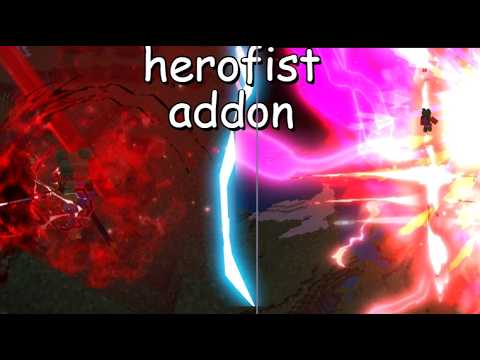 hero fist addon for mcpe #minecraft