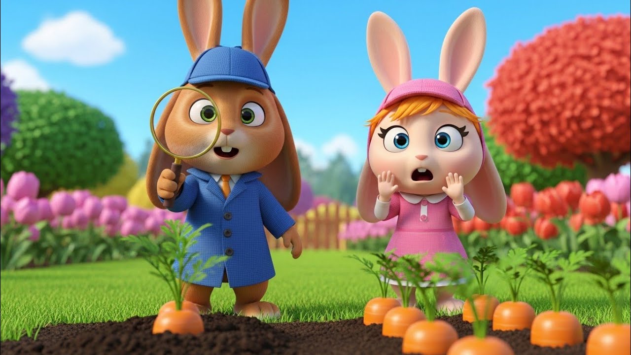 Darius Rabbit Missing The Missing Carrots Mystery! | Bunny Detectives 🐰🕵️♂️ | Rabbit Kids TV ...