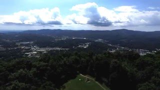 Boone, NC. Above Howard's knob. Trish and Ben drone