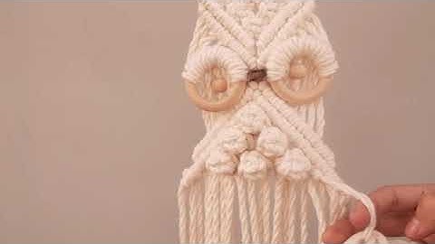 DIY MACRAME OWL  #macrameowl  #macrame #owl #lamconcu