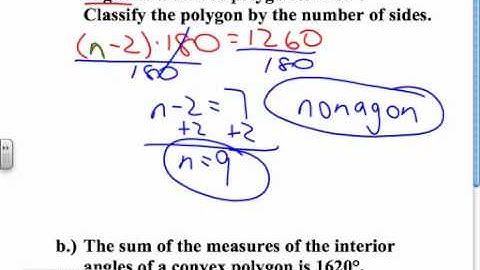 Section 8.1: Find Angle Measures in Polygons
