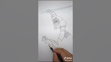 cách vẽ ngộ không vs rồng tattoo