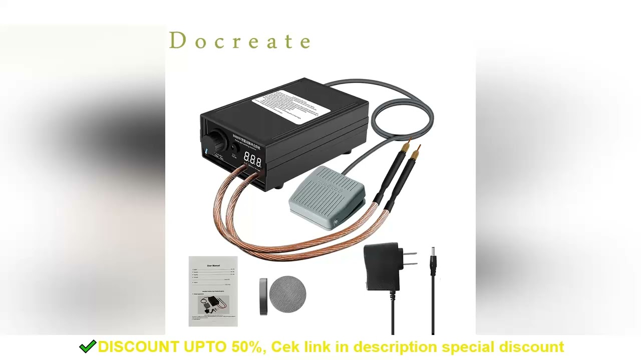 Docreate 8000W Hight Power Spot Welder Machine Kit 18650 Battery Pack Welding Tools Portable Welder