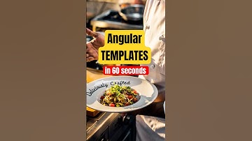 Angular in 60 Seconds #3 - Angular templates | Quick & Unique Angular Shorts