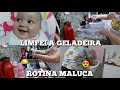 LIMPEI A GELADEIRA, ROTINA MALUCA CHEGANDO DO MERCADO, BEBÊ FELIZ - MILANA SANTOS