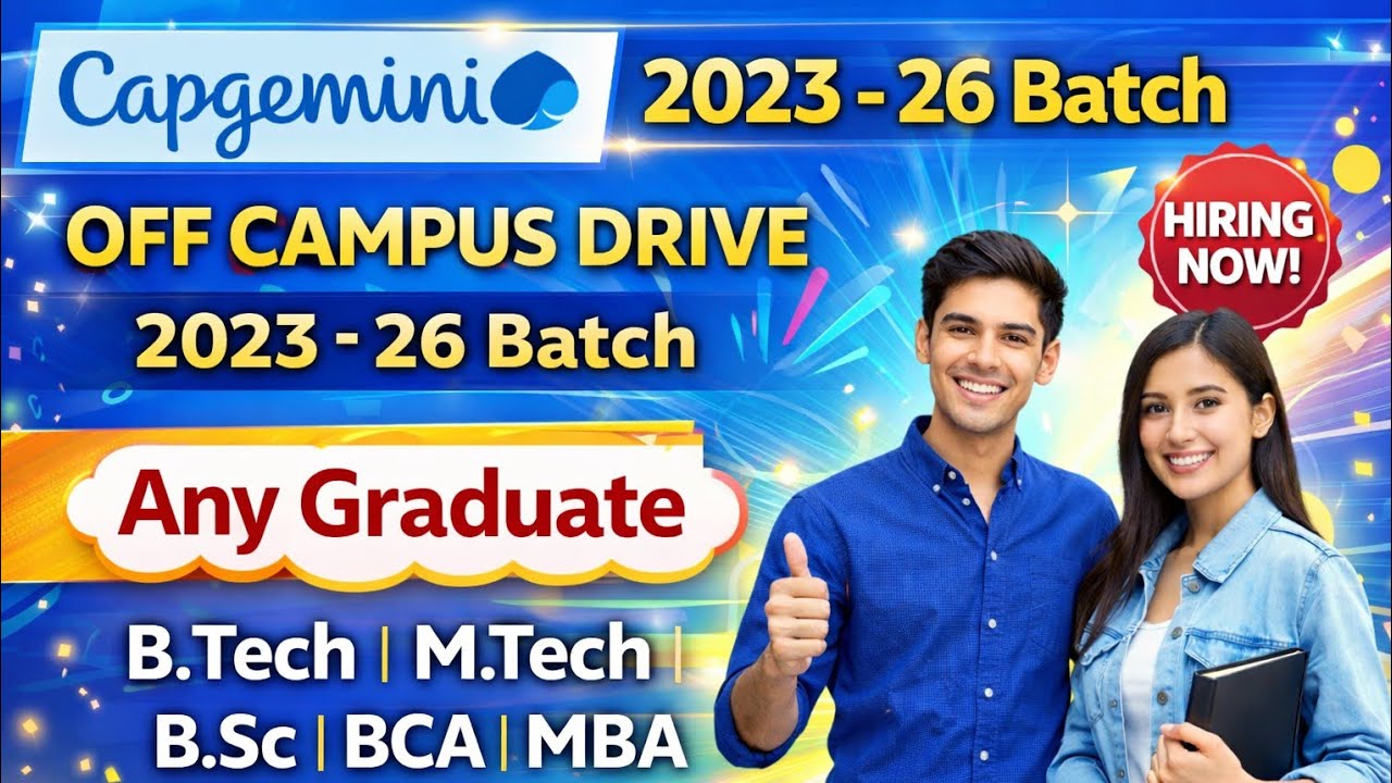 Capgemini off campus drive 2026 | off campus drive 2026 | off campus drive 2025 | off campus drive 