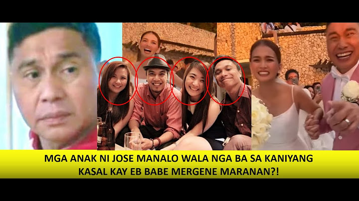 JOSE MANALO WALA ANG MGA ANAK SA UNANG ASAWA SA KANIYANG WEDDING PANSIN NG NETIZEN WALANG NAGPUNTA