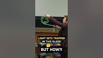 Licht zit gevangen in dit glas. Maar hoe?! #DrTatiana #shorts #fysica