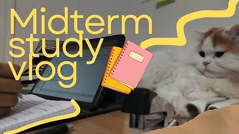 Midterm studying vlog🫠| my first midterm exams as a freshman 💕✨️