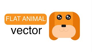Flat Animal Vector in Adobe Illustrator!