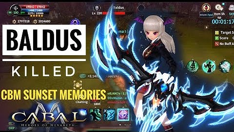 Cabal Mobile PH/VN cbm sunset memories- Killed Baldus damage test