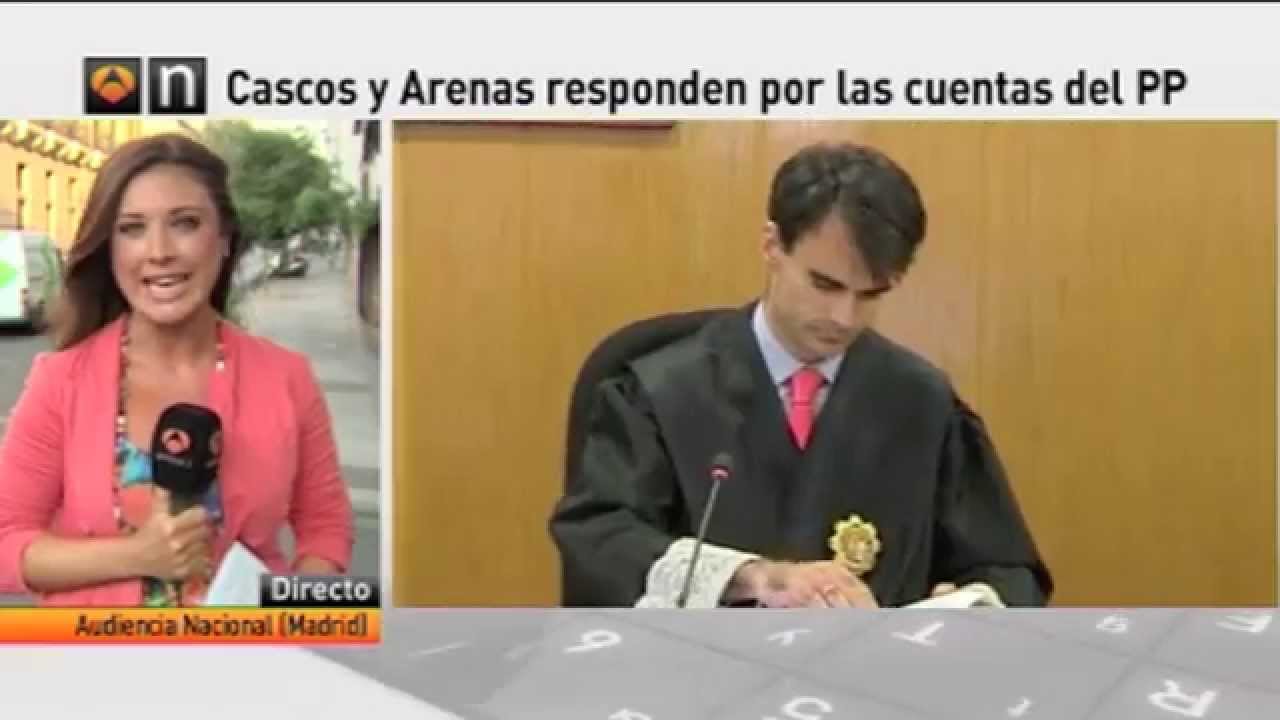 Caso Bárcenas. Declaración de Cascos y Arenas. (Directo Desirée García-Escribano Antena 3 Noticias)