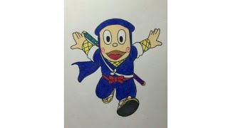 Ninja Hattori Drawing #art #artist #shorts