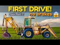 Dynahoe 160 Backhoe First Drive - NO BRAKES [Dynahoe 160 Part 7]