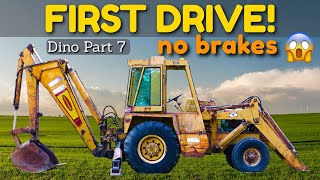 Dynahoe 160 Backhoe First Drive  NO BRAKES [Dynahoe 160 Part 7]