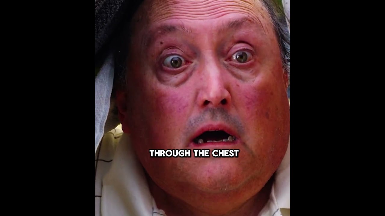 The man hit the woman with his car but wore a foolish grin 