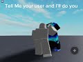 Tell me your user and I’ll do you