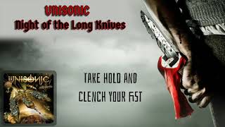 Unisonic - Night of the Long Knives (lyrics on screen)
