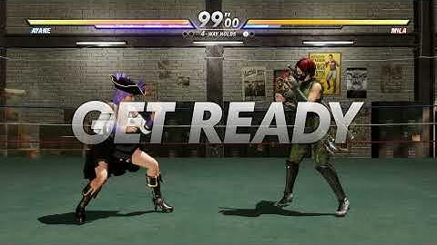 Dead or Alive 6 Ayane vs Mila CPU vs CPU AI vs AI (hardest level 8)
