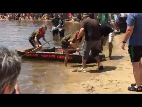 2014 Cardboard Boat Regatta - Team Interstate - Happy Happy Happy