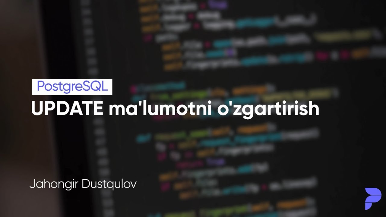 UPDATE — ma'lumotni o'zgartirish