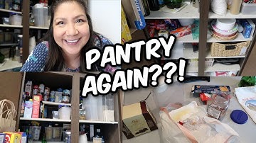 QUICK CLEAN IN MY PANTRY!  TINY TIDY TUESDAY!  CLEANING MOTIVATION