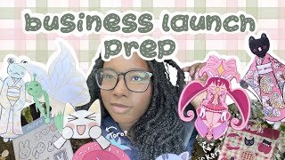 BUSINESS LAUNCH PREP! Updates,Website Reveal, New Products,Draw with me,etc.