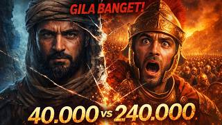40.000 VS 240.000⁉️KHALID BIN WALID MENANGIS SETELAH KALAHKAN KEKAISARAN ROMAWI | MUKJIZAT YARMUK