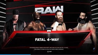 Undertaker VS Apollo Crews VS Sami Zayn VS Luke Harper (WWE 2K26 Week 13 Of Universe Mode)