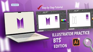 One Logo. One Tool | Recreating the BTS Logo in Adobe Illustrator!