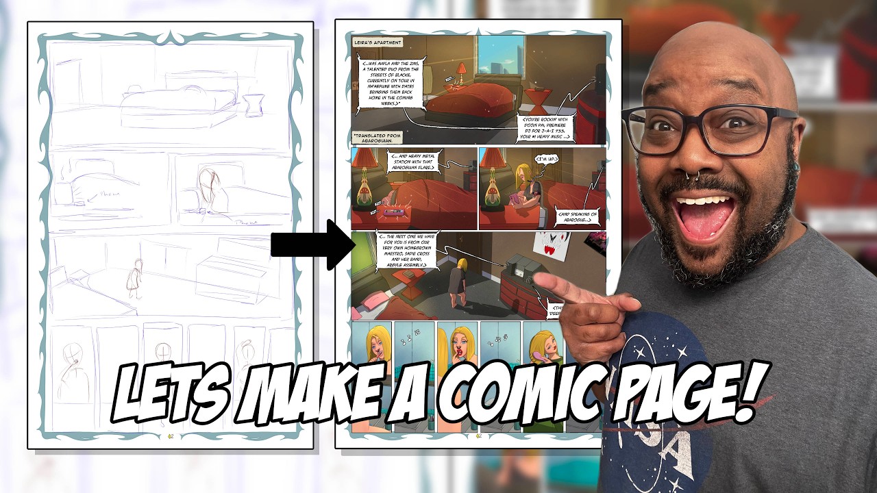 Simple Webcomic Making a Webcomic Is Easy! Let Me Show You! - YouTube