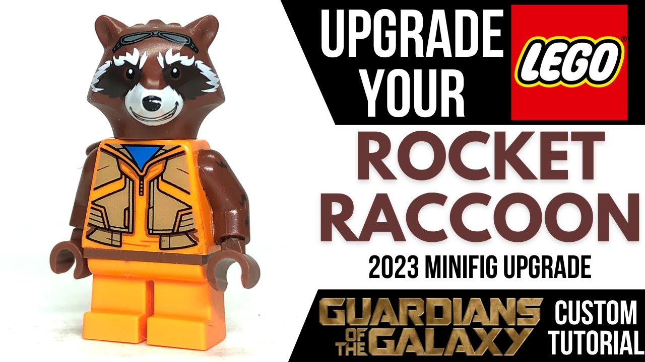 at tilføje sælger vaccination UPGRADE Your LEGO ROCKET RACCOON! (2023 Minifigure Custom Tutorial) -  YouTube