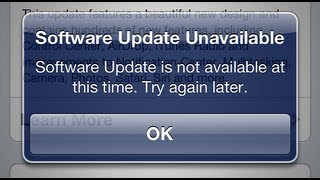 iOS 7 "Software Update Unavailable" || Don't Panic || Error 9006 || Try Again Later screenshot 3