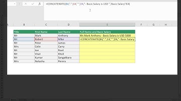 Few minutes with Excel - Concatenate and Ampersand with multiple sheets